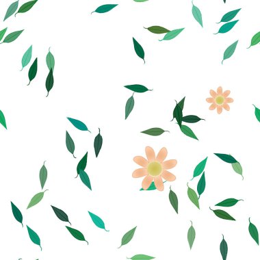 Çiçekli renkli çiçek arkaplanı, vektör illüstrasyonu