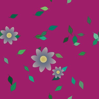 Renkli çiçek arkaplanı, çiçek vektör illüstrasyonu