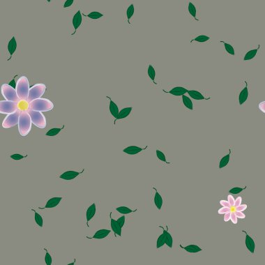 yaz çiçekleri arka plan, vektör illüstrasyonu