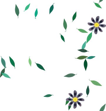 Çiçekli renkli çiçek arkaplanı, vektör illüstrasyonu