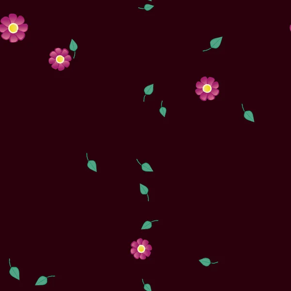 Fleurs Botaniques Fond Illustration Vectorielle — Image vectorielle