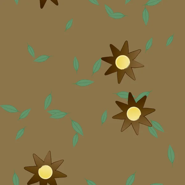 Flores Fondo Ilustración Vectorial — Vector de stock