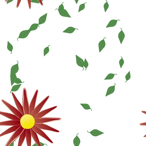 Sommer Blumen Hintergrund Vektor Illustration — Stockvektor