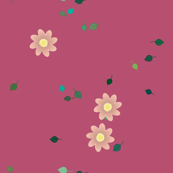 Fond Floral Coloré Illustration Vectorielle Fleurs — Image vectorielle