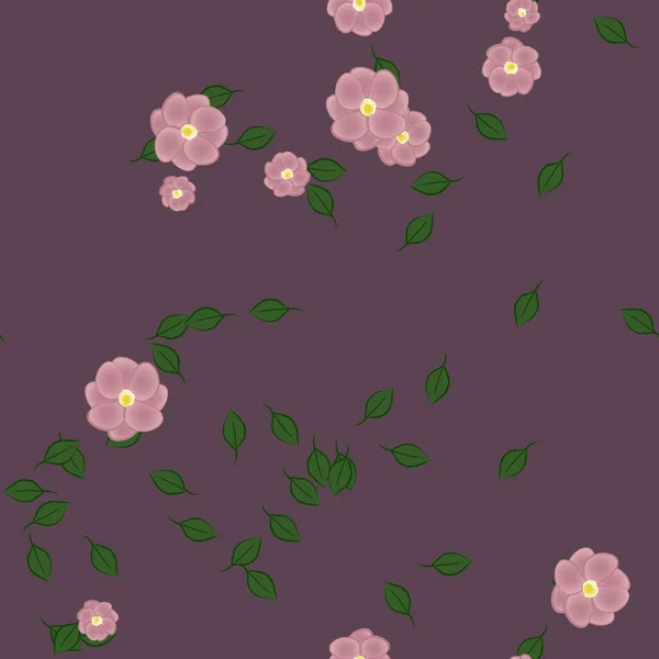 Fleurs Été Fond Illustration Vectorielle — Image vectorielle