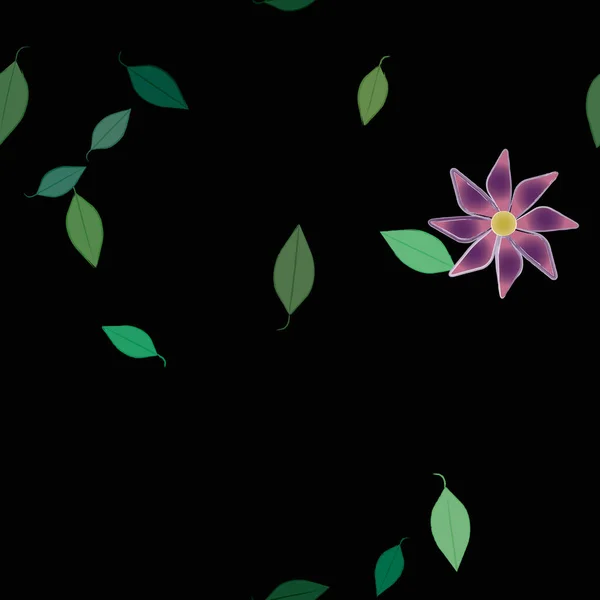 夏の花の背景ベクトルイラスト — ストックベクタ