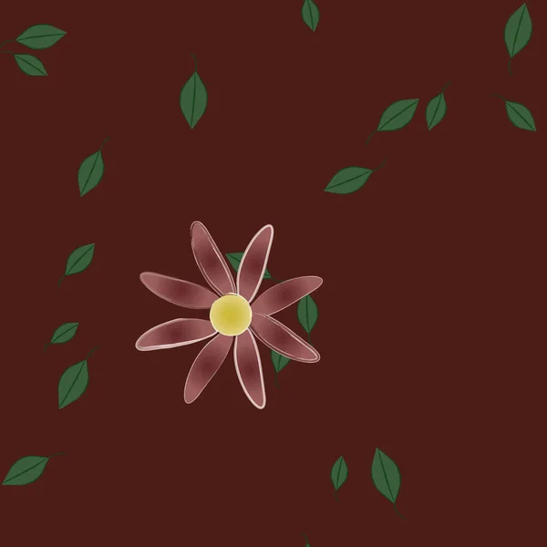 Flores Florecen Fondo Pantalla Vector Ilustración — Archivo Imágenes Vectoriales