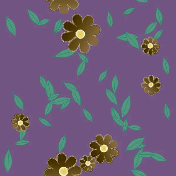 Flores Primavera Fondo Vector Ilustración — Archivo Imágenes Vectoriales