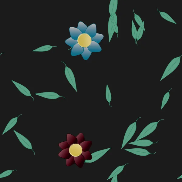 Frühling Blumen Hintergrund Vektor Illustration — Stockvektor