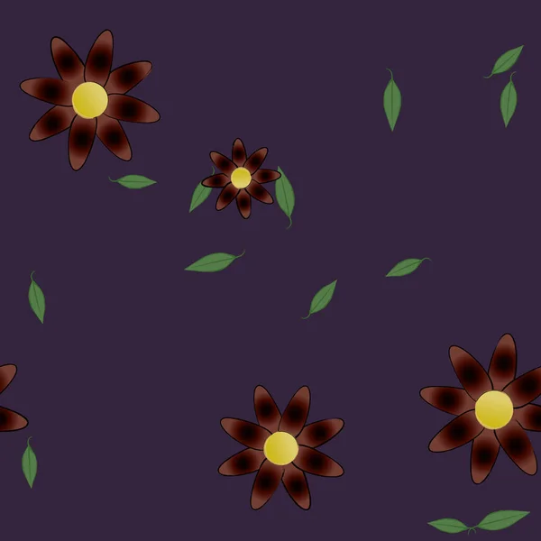 Fleurs Été Fond Illustration Vectorielle — Image vectorielle