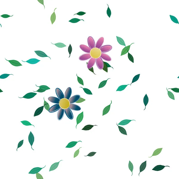 Värillinen Kukka Tausta Kukat Vektori Kuva — vektorikuva