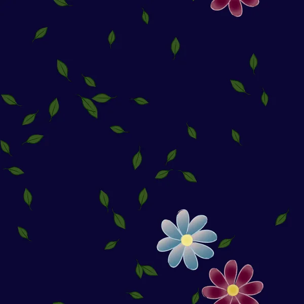 Фон Ботанічних Квітів Векторні Ілюстрації — стоковий вектор