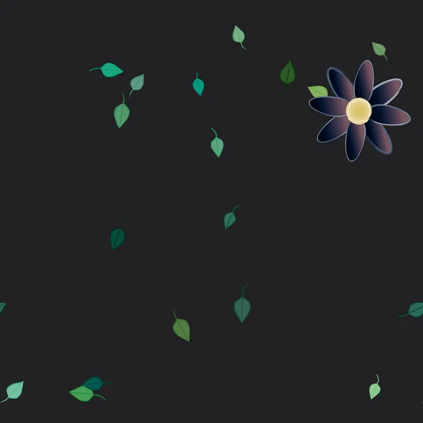 Jarní Květiny Pozadí Vektorové Ilustrace — Stockový vektor