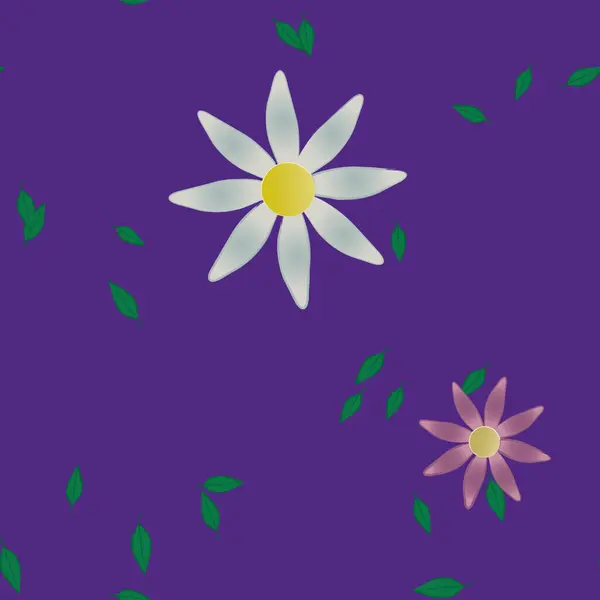 Bloesem Gebladerte Bloemen Bloei Behang Vector Illustratie — Stockvector