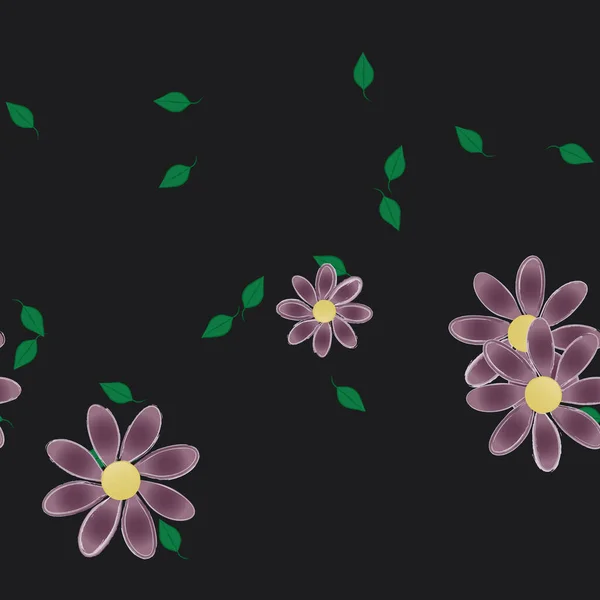 Fleurs Été Fond Illustration Vectorielle — Image vectorielle