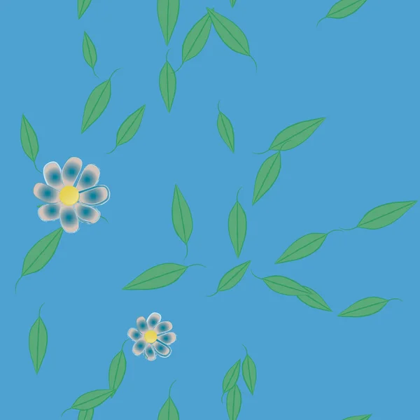 Farbigen Floralen Hintergrund Blumen Vektor Illustration — Stockvektor