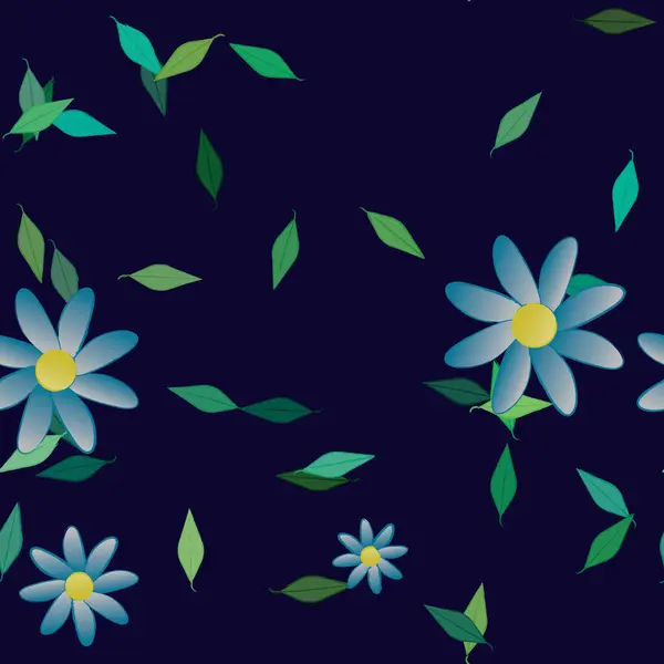 Lente Bloemen Achtergrond Vector Illustratie — Stockvector
