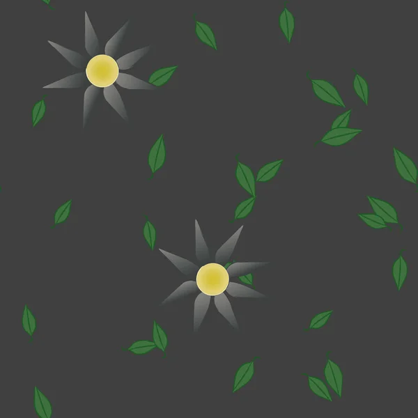 Sommer Blumen Hintergrund Vektor Illustration — Stockvektor