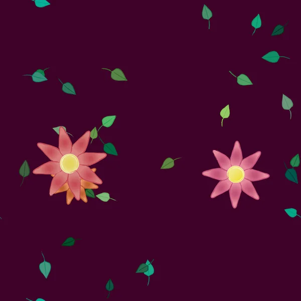 植物の花は壁紙を咲かせ — ストックベクタ