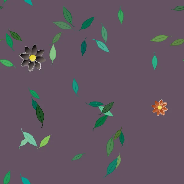 Farbigen Floralen Hintergrund Blumen Vektor Illustration — Stockvektor