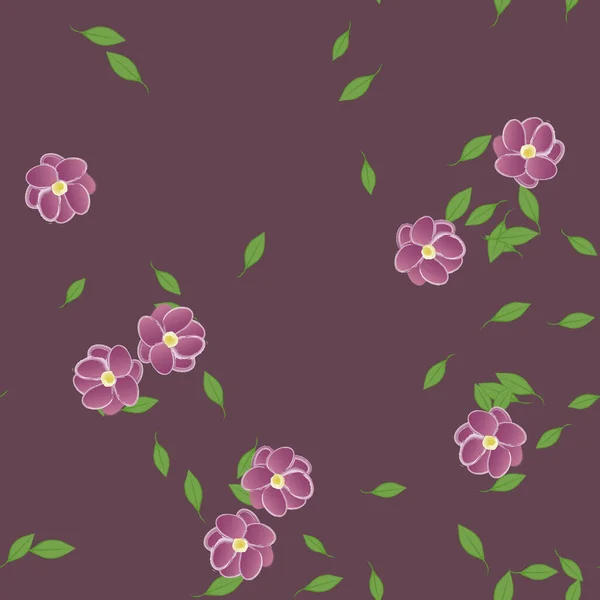 Farbigen Floralen Hintergrund Mit Blumen Vektorillustration — Stockvektor