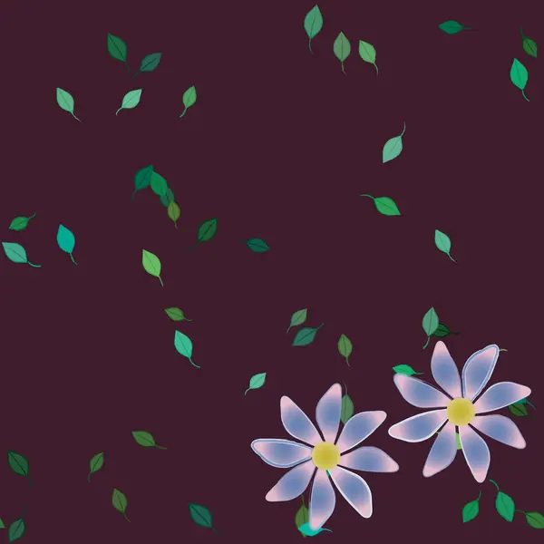 Renkli Çiçek Arkaplanı Çiçek Vektör Illüstrasyonu — Stok Vektör