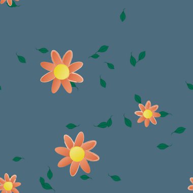 Renkli çiçek arkaplanı, çiçek vektör illüstrasyonu