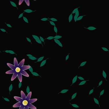 Renkli çiçek arkaplanı, çiçek vektör illüstrasyonu