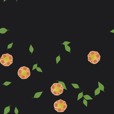 yaz çiçekleri arka plan, vektör illüstrasyonu