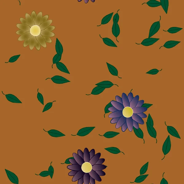 Fundo Floral Colorido Flores Ilustração Vetorial —  Vetores de Stock