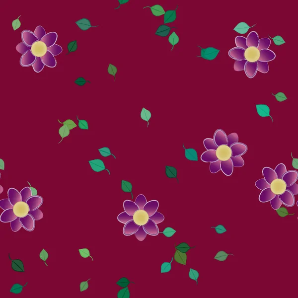 Frühling Blumen Hintergrund Vektor Illustration — Stockvektor