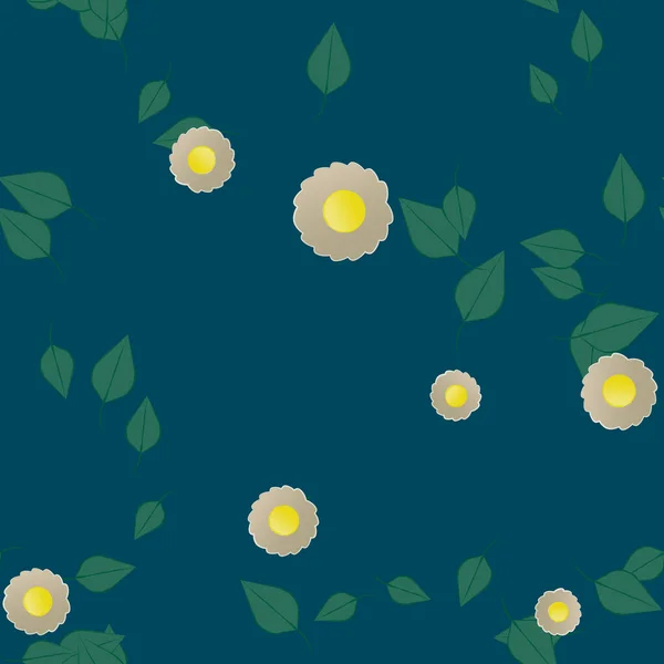 Fond Floral Coloré Illustration Vectorielle Fleurs — Image vectorielle