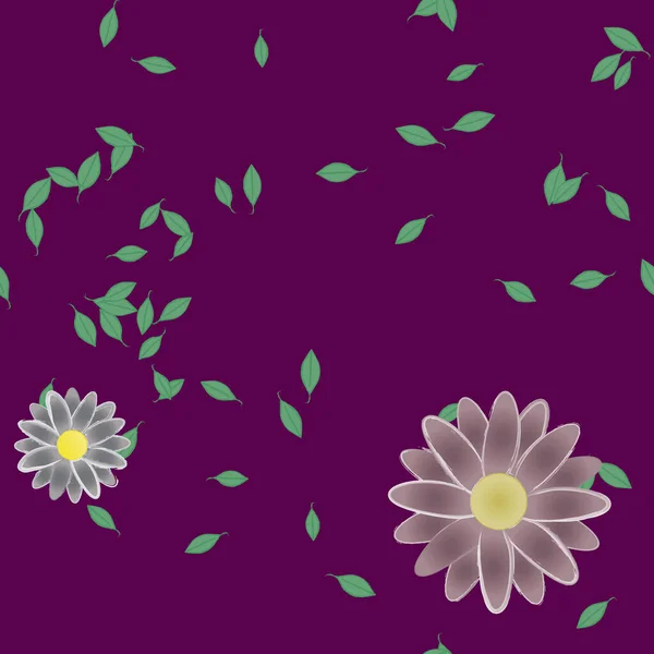 Fleurs Été Fond Illustration Vectorielle — Image vectorielle