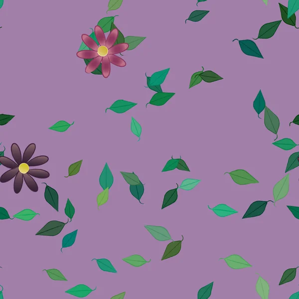 Farbigen Floralen Hintergrund Blumen Vektor Illustration — Stockvektor