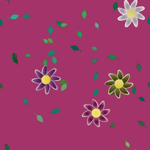 Fondo Floral Color Flores Vector Ilustración — Archivo Imágenes Vectoriales