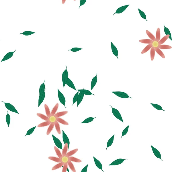 Fleurs Fleur Papier Peint Illustration Vectorielle — Image vectorielle