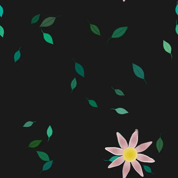 Flores Primavera Fondo Vector Ilustración — Vector de stock