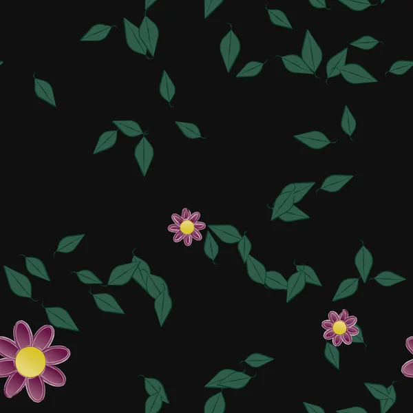 Primavera Flores Fundo Ilustração Vetorial — Vetor de Stock