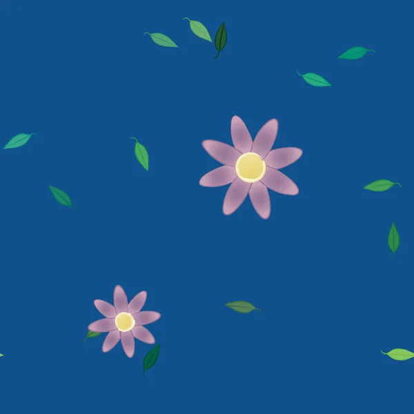 Sommer Blumen Hintergrund Vektor Illustration — Stockvektor