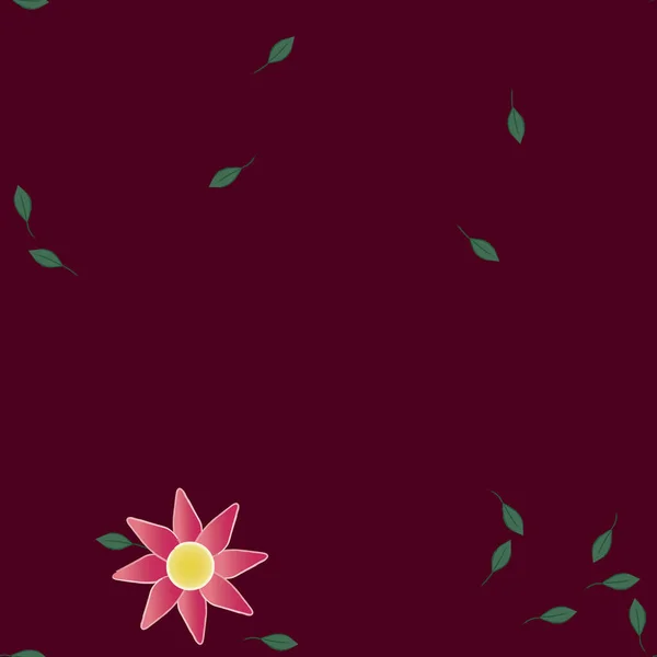 Fundo Flores Botânicas Ilustração Vetorial — Vetor de Stock