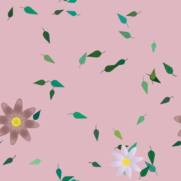 Sommer Blumen Hintergrund Vektor Illustration — Stockvektor