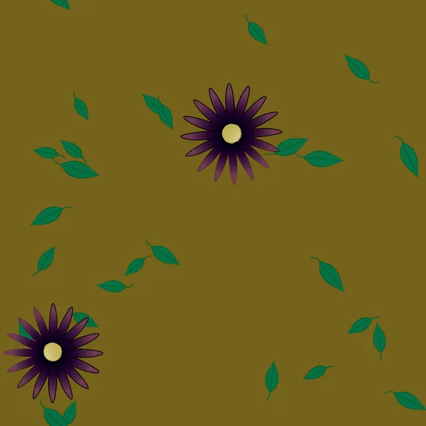 Farbigen Floralen Hintergrund Blumen Vektor Illustration — Stockvektor