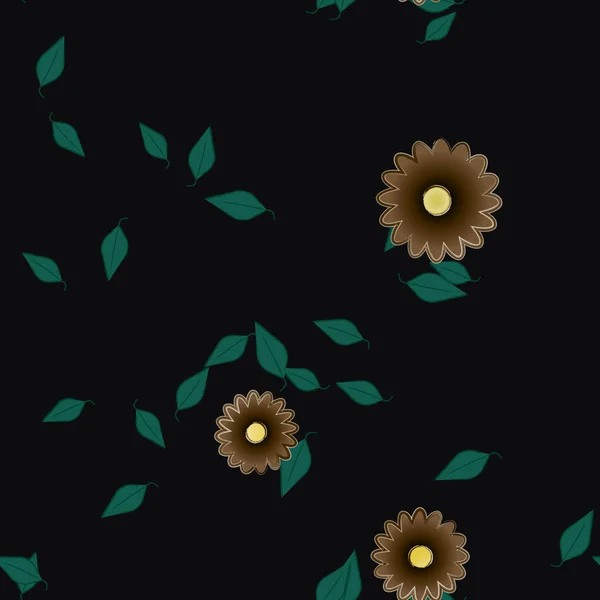 Fleurs Été Fond Illustration Vectorielle — Image vectorielle