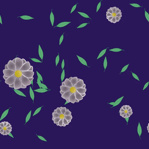 Fondo Floral Color Con Flores Ilustración Vectorial — Archivo Imágenes Vectoriales