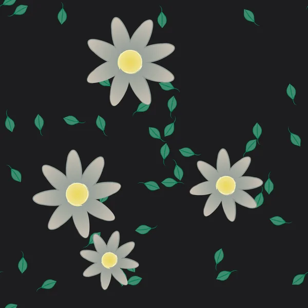 Modèle Floral Sans Couture Papier Peint Abstrait Illustration Vectorielle — Image vectorielle