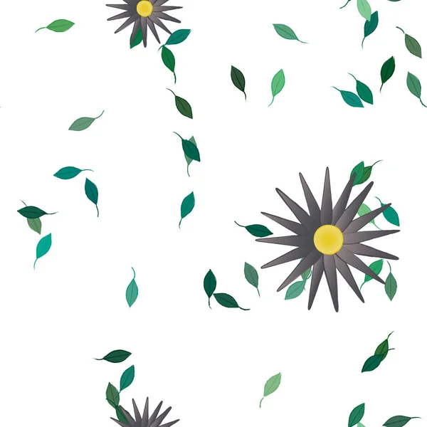 Plantilla Floral Sin Costuras Fondo Pantalla Abstracto Ilustración Vectorial — Archivo Imágenes Vectoriales