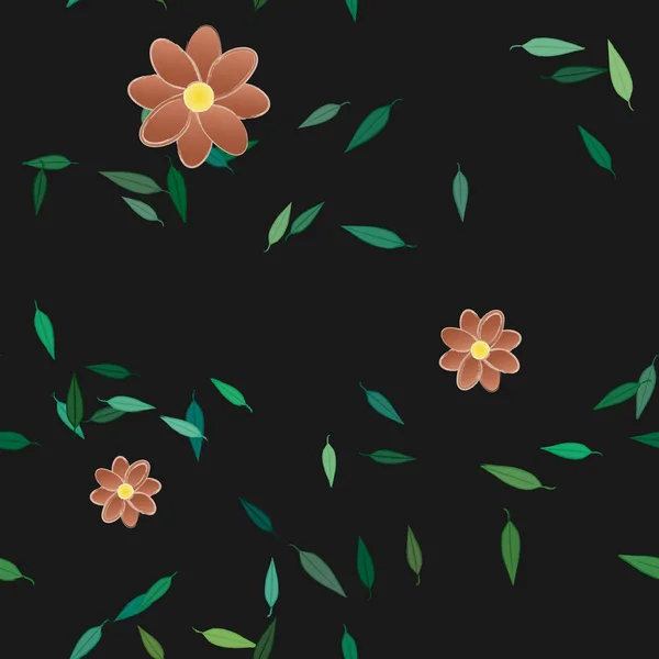 Безшовний Квітковий Шаблон Абстрактні Шпалери Векторні Ілюстрації — стоковий вектор