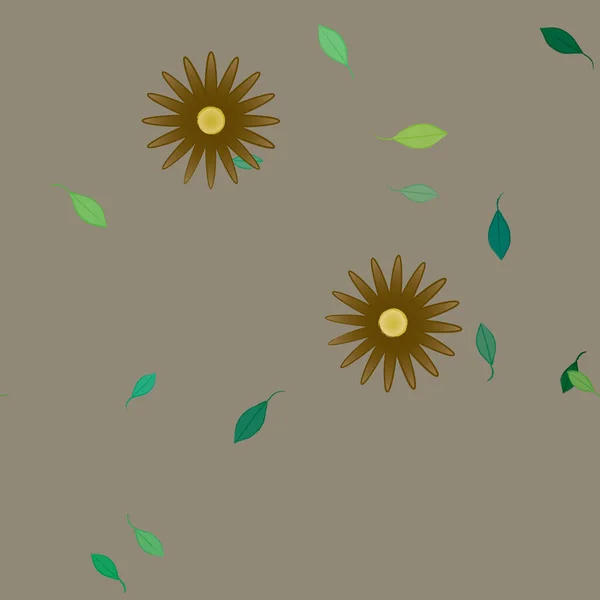 Plantilla Floral Sin Costuras Fondo Pantalla Abstracto Ilustración Vectorial — Archivo Imágenes Vectoriales