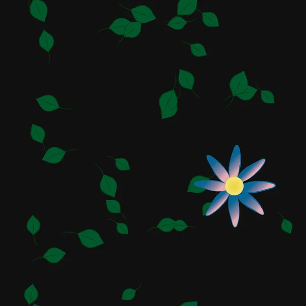 Απρόσκοπτη Floral Πρότυπο Αφηρημένη Ταπετσαρία Διανυσματική Απεικόνιση — Διανυσματικό Αρχείο