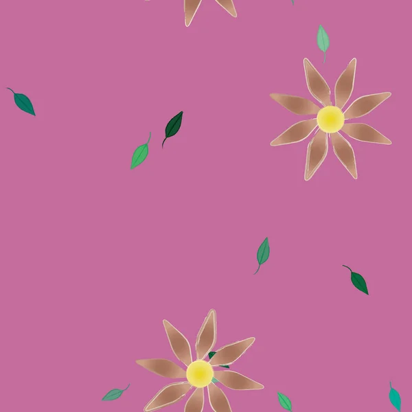 Plantilla Floral Sin Costuras Fondo Pantalla Abstracto Ilustración Vectorial — Archivo Imágenes Vectoriales